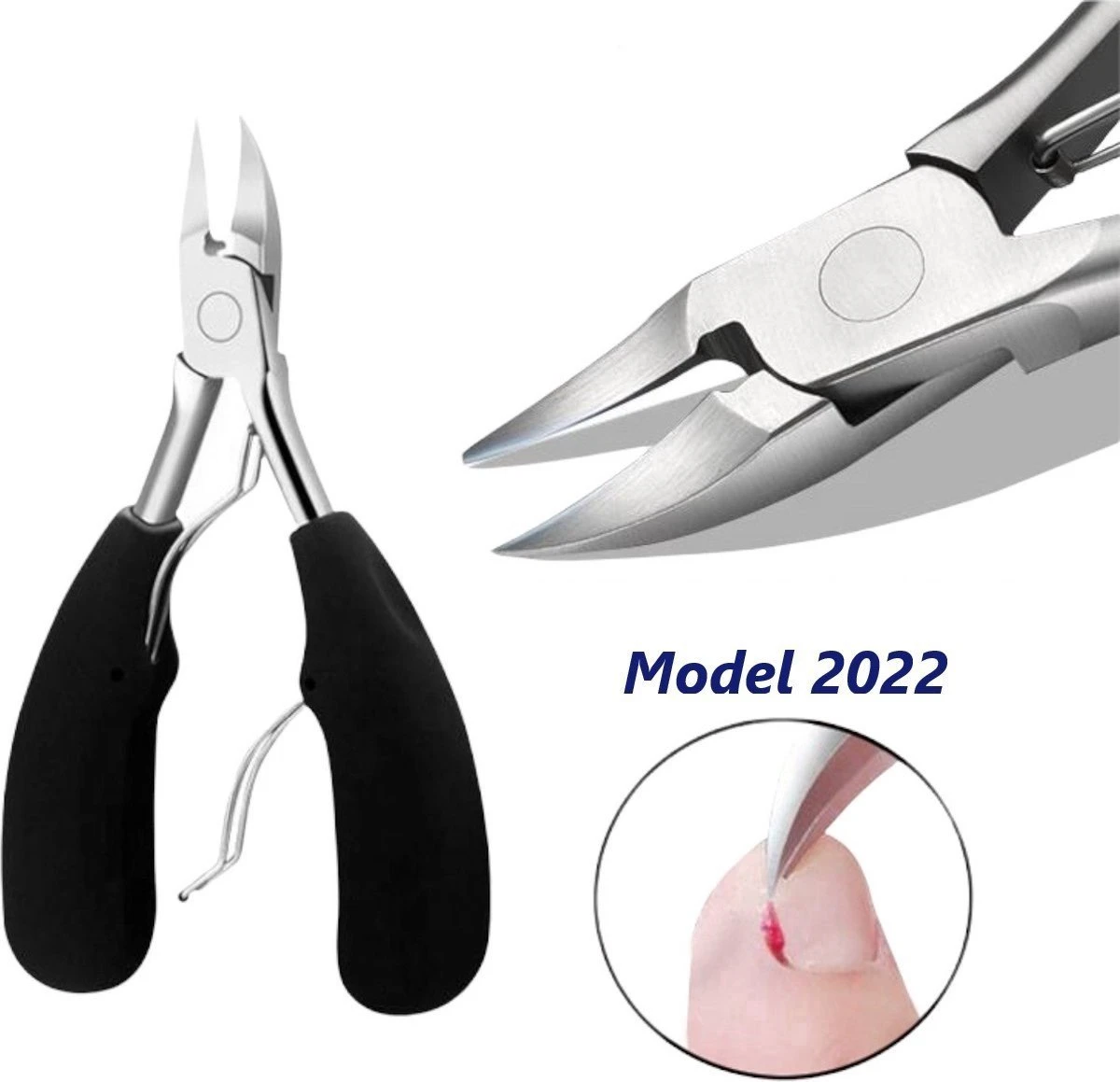 WVspecials® Professionele Zwarte Nagelschaar - Kalknagel Schaar - Ingegroeide Teennagel - Nageltang Groot -Nagelschaar Voor Harde Nagels - Teennagel - Nageltang - Nagelschaartje - Nagelschaar - Kalknagels - Schaar - Hand Verzorging - Nagelknipper - Afbeelding 9