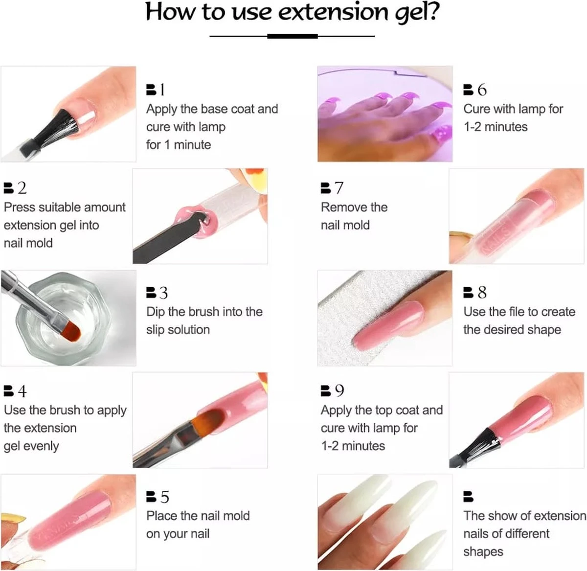 Polygel Kit - Polygel Set - Nagelverlenging - Polygel 7 Kleuren - Nail Prep - Nail Primer - Polygel Nagels - Kunstnagels - Gel Polish - Acryl Gellak - Afbeelding 10