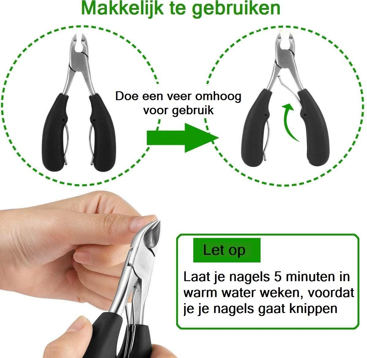 Nail It Nageltang Met Gebogen Bek + Gratis Vijl| Nagelknipper| Teennagelknipper| Nagelschaar| Ingegroeide Teennagels| Dikke Nagels| Nagelknipper Set| Pedicure Set| Cadeau Tip 2023 - Afbeelding 9