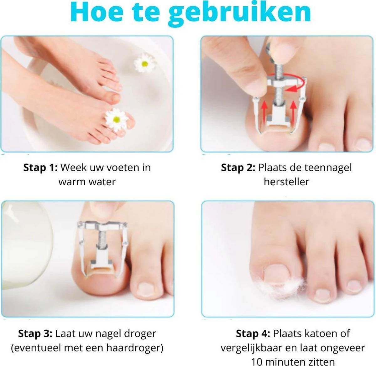 XYZ Goods - 7-delige Manicure Set - Speciaal Voor Ingegroeide Teennagel En Kalknagel - Inclusief Etui - Afbeelding 3