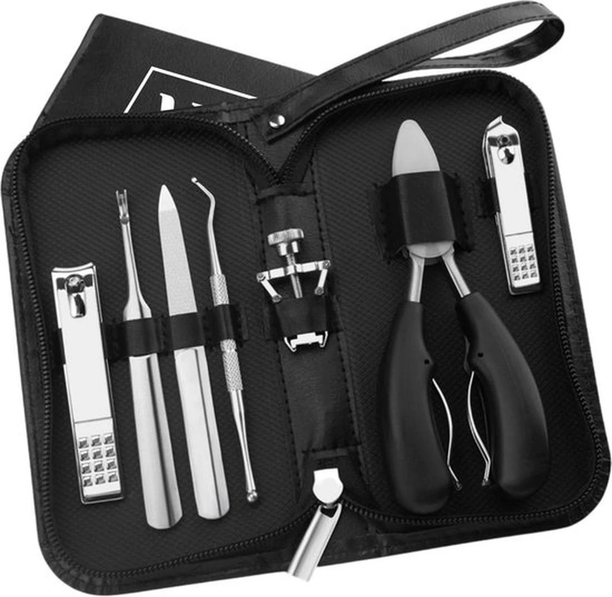 Merkloos STARMAN 7-delige Pedicure En Manicure Set - Nagelknipper - Pedicureset - Nagelvijl - Nageltang - Kalknagel - Teennagelknipper - Afbeelding 2