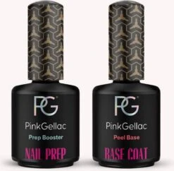 Pink Gellac - Peel Base Set - Peel Off Base Coat & Prep Booster
