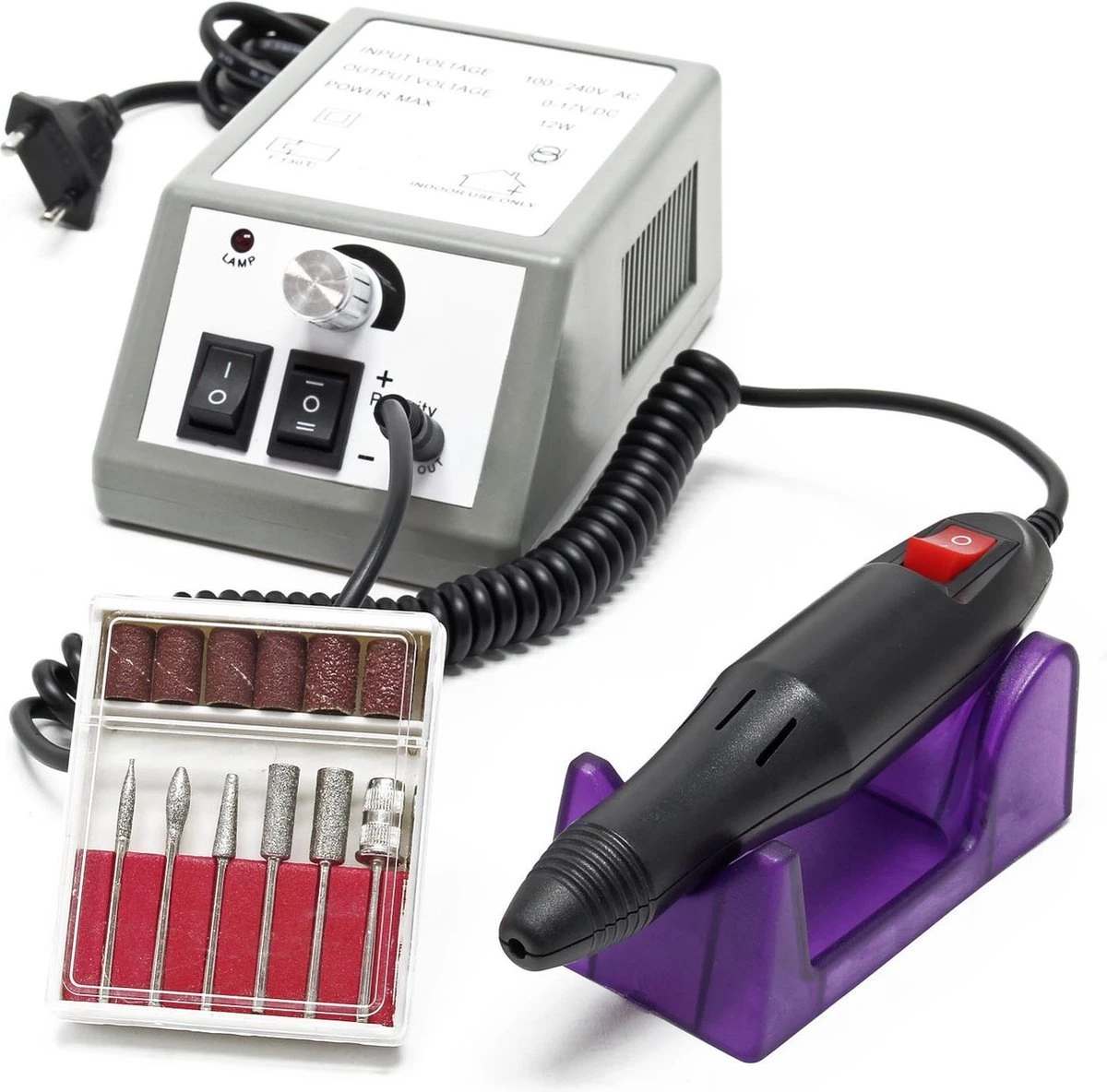Merkloos Elektrische Nagelvijl Manicure Pedicure Tool Machine 6 Bits, Professionele Nagelfrees Machine Set; Mercedes2000 - Multistrobe