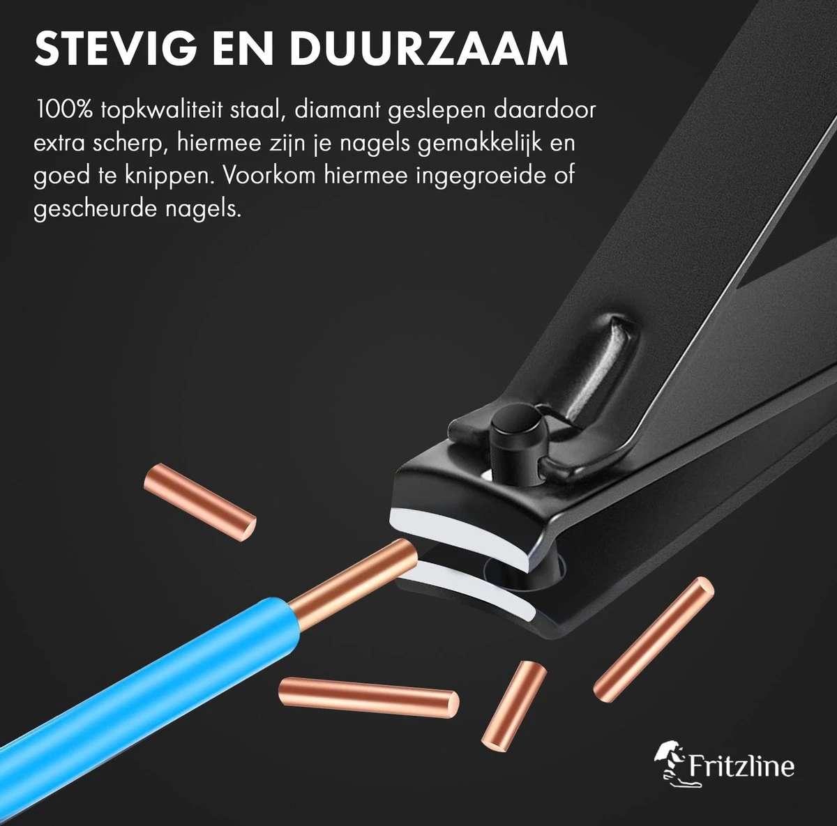 Fritzline© Professionele Manicureset 16-delig - Nagelset Incl. Nagelvijl & Nagelknipper - Afbeelding 4