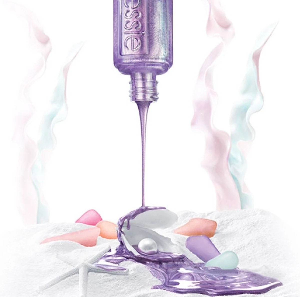 Essie Nagellak - 545 World Is Your Oyst - Seaglass Shimmers - Afbeelding 6