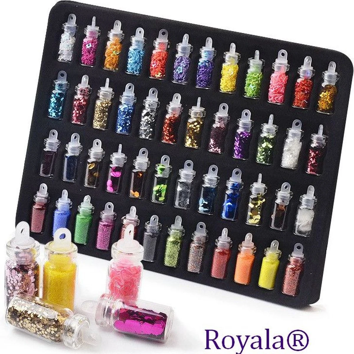 Royala - Acrylnagels Starters Pakket Large|L| 125 Delig | 94 Colors | Acryl Nagels Set | Acryl Starter Kit | Nail Art Pakket | 500 Franse Nageltips | Manicure Set Voor Nail Art Kit | Nagel Decoratie | Acryl Poeder | Acryl Vloeistof | Monomeer - Afbeelding 16