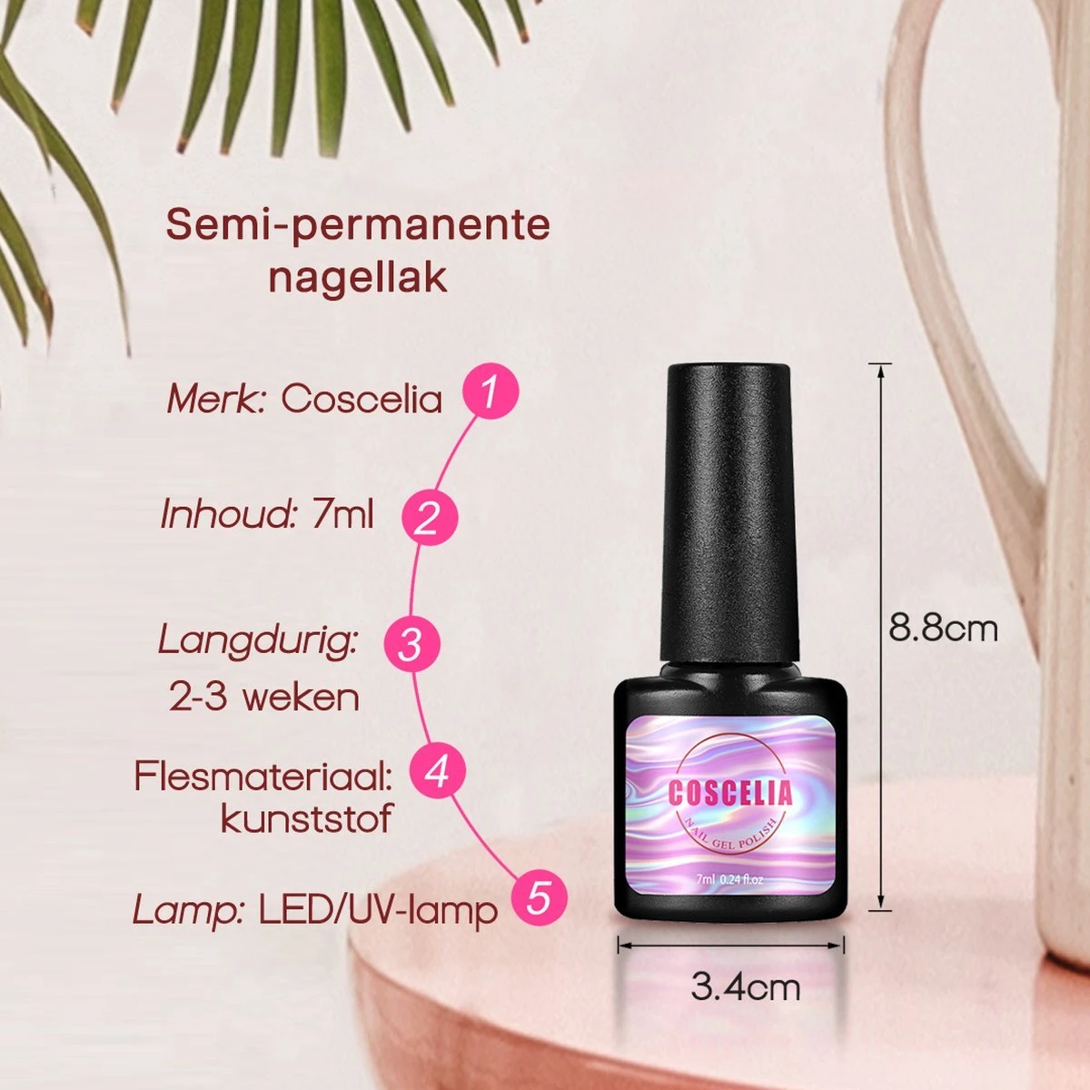 Royala F - Gellak Starterspakket + Inclusief Portable UV LED Lamp + Met 6 Verschillende Gellak Kleuren - Gellak Lamp – Topcoat - Basecoat - Alle Benodigdheden In Eén - Afbeelding 17