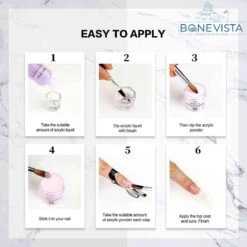 Bone Vista® Acryl Nagels Starterspakket - Wit, Roze & Transparant - Professionele Kunstnagels 11 Bone Vista® Acryl Nagels Starterspakket - Wit, Roze & Transparant - Professionele Kunstnagels -Pink Gellac Shop 1200x1200 1042