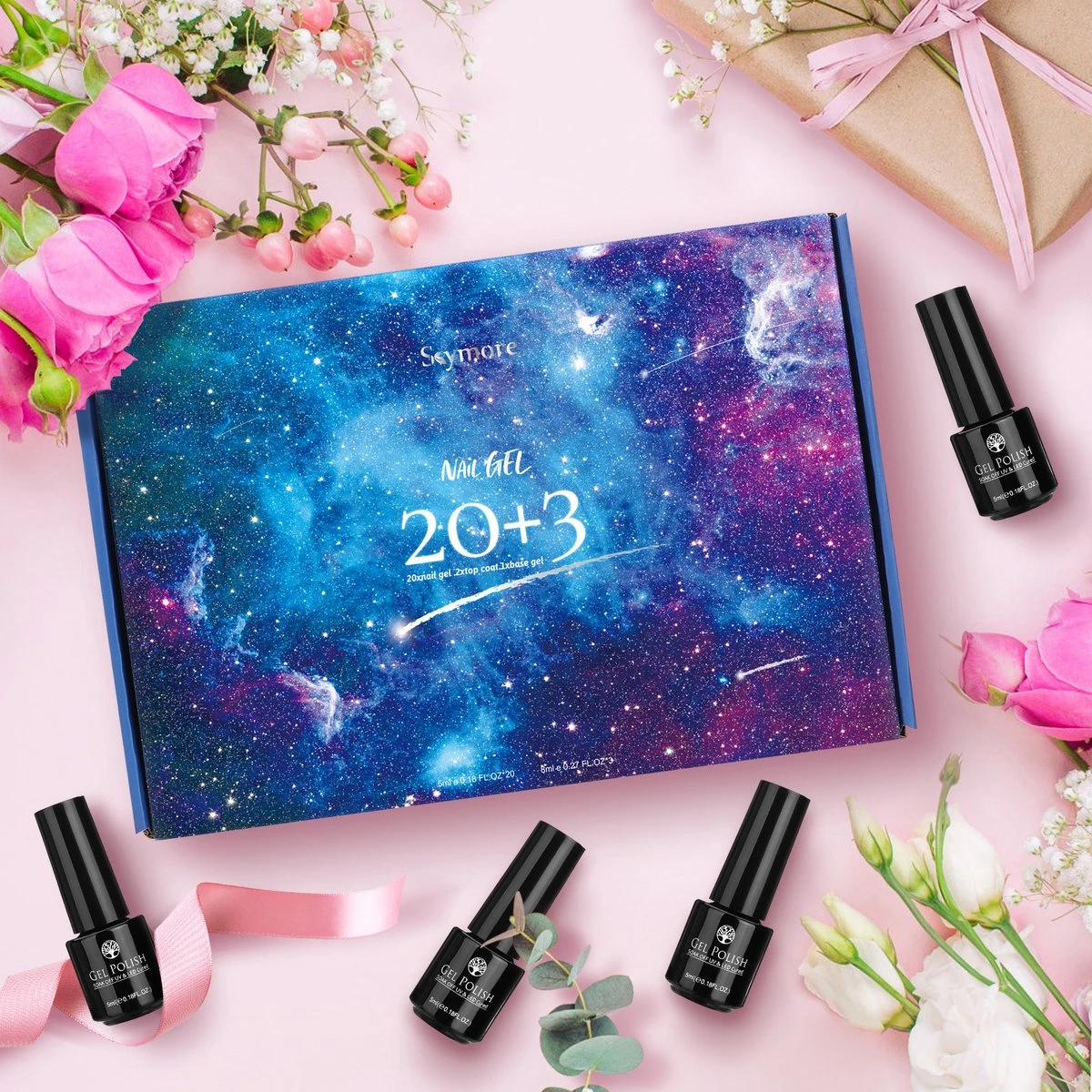 Merkloos Polygel Set - 20 Kleuren - UV Nagels Set - Polygel Starter Set - Helder Rood Naakt - Nagelverlenging Gel Kit - Voor DIY Salon Art Nagels - Afbeelding 4