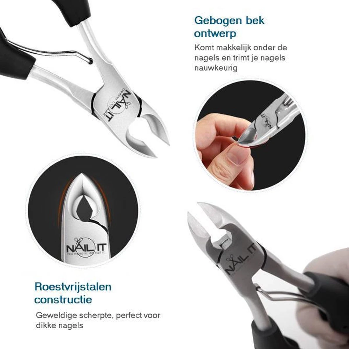 Nail It Nageltang Met Gebogen Bek + Gratis Vijl| Nagelknipper| Teennagelknipper| Nagelschaar| Ingegroeide Teennagels| Dikke Nagels| Nagelknipper Set| Pedicure Set| Cadeau Tip 2023 - Afbeelding 8