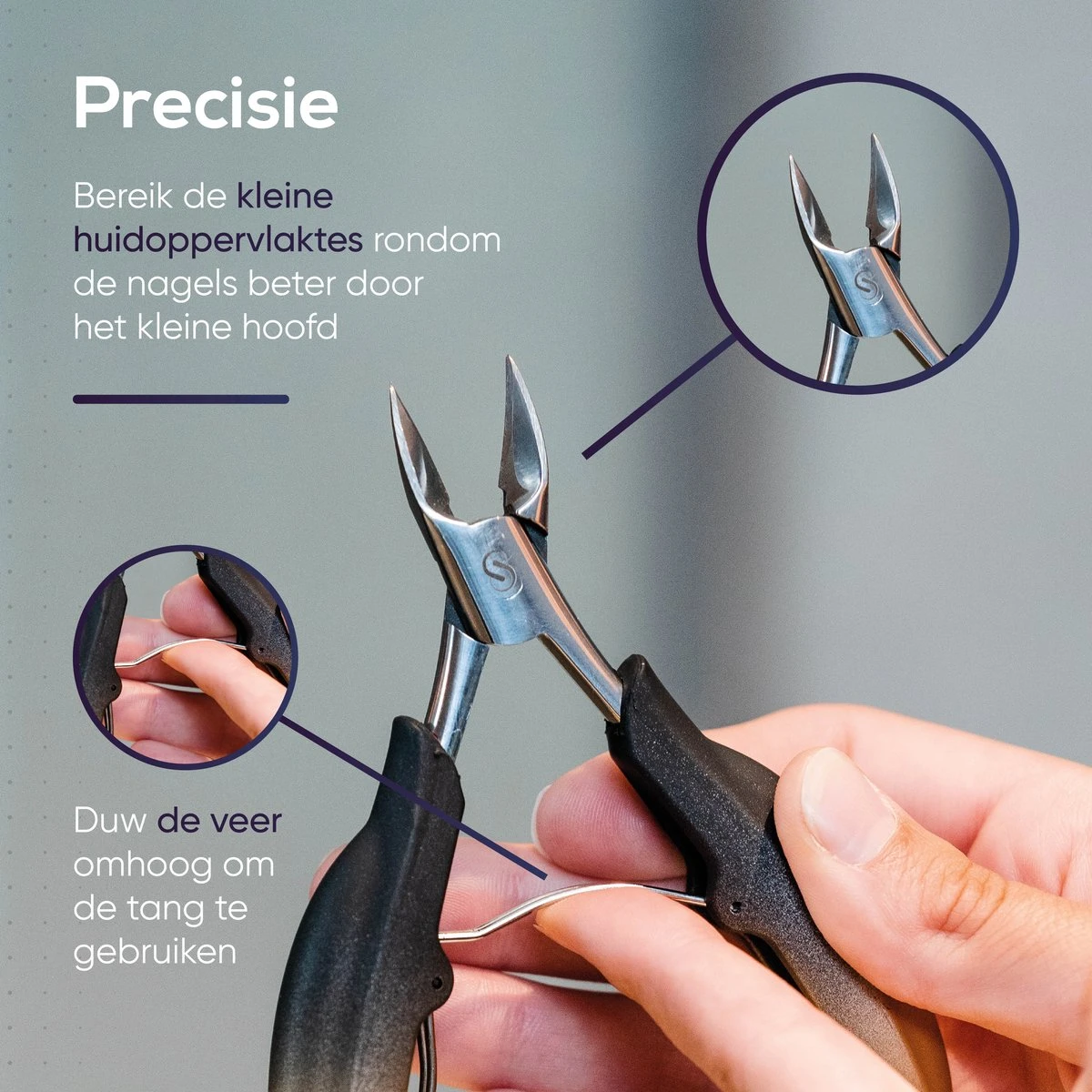 Skeraxo® Professionele Pedicureset Nageltang Kalknagel - Met Nagelvijl & Vuil Verwijderaar - Nagelschaar Voor Harde Teennagels – Nagelknipper Ingegroeide Teennagel - Inclusief Teennagel Correctors - Afbeelding 5
