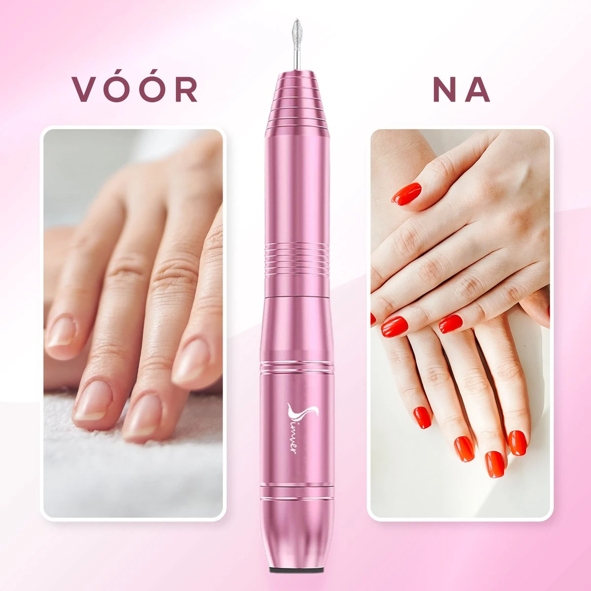 Simver Elektrische Nagelfrees - 11 Nagelvijl Bitjes En 56 Schuurrolletjes - Manicure / Pedicure - Roze - Cadeautip - Kerstcadeau 5 Simver Elektrische Nagelfrees - 11 Nagelvijl Bitjes En 56 Schuurrolletjes - Manicure / Pedicure - Roze - Cadeautip - Kerstcadeau - Afbeelding 3
