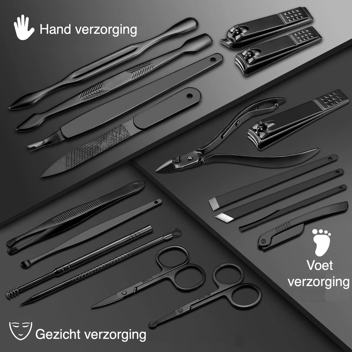 Manicuresets Nagelaccessoires Nagelvijlen Nagelset Schaar Manicure Set - Afbeelding 4