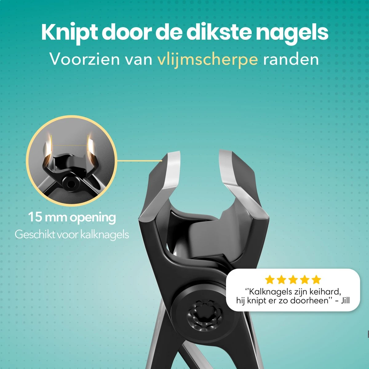 FreshDragon Nagelknipper Set Met Nagelvijl - Nagelset Tegen Kalknagels - Nageltang - Teennagelknipper - Afbeelding 2