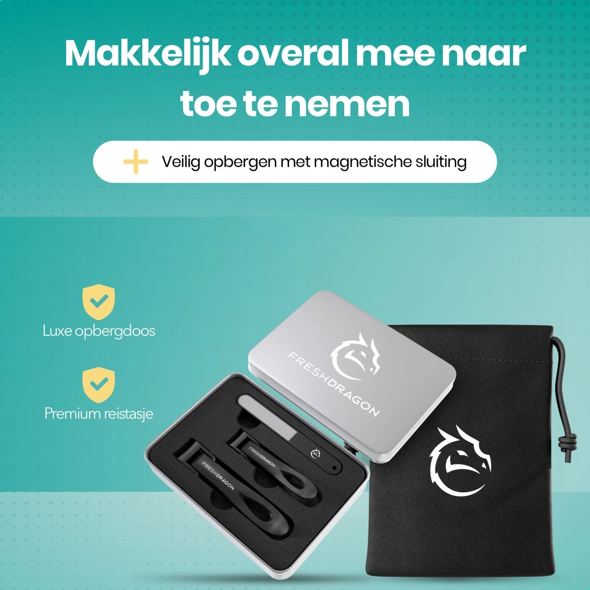 FreshDragon Nagelknipper Set Met Nagelvijl - Nagelset Tegen Kalknagels - Nageltang - Teennagelknipper - Afbeelding 8