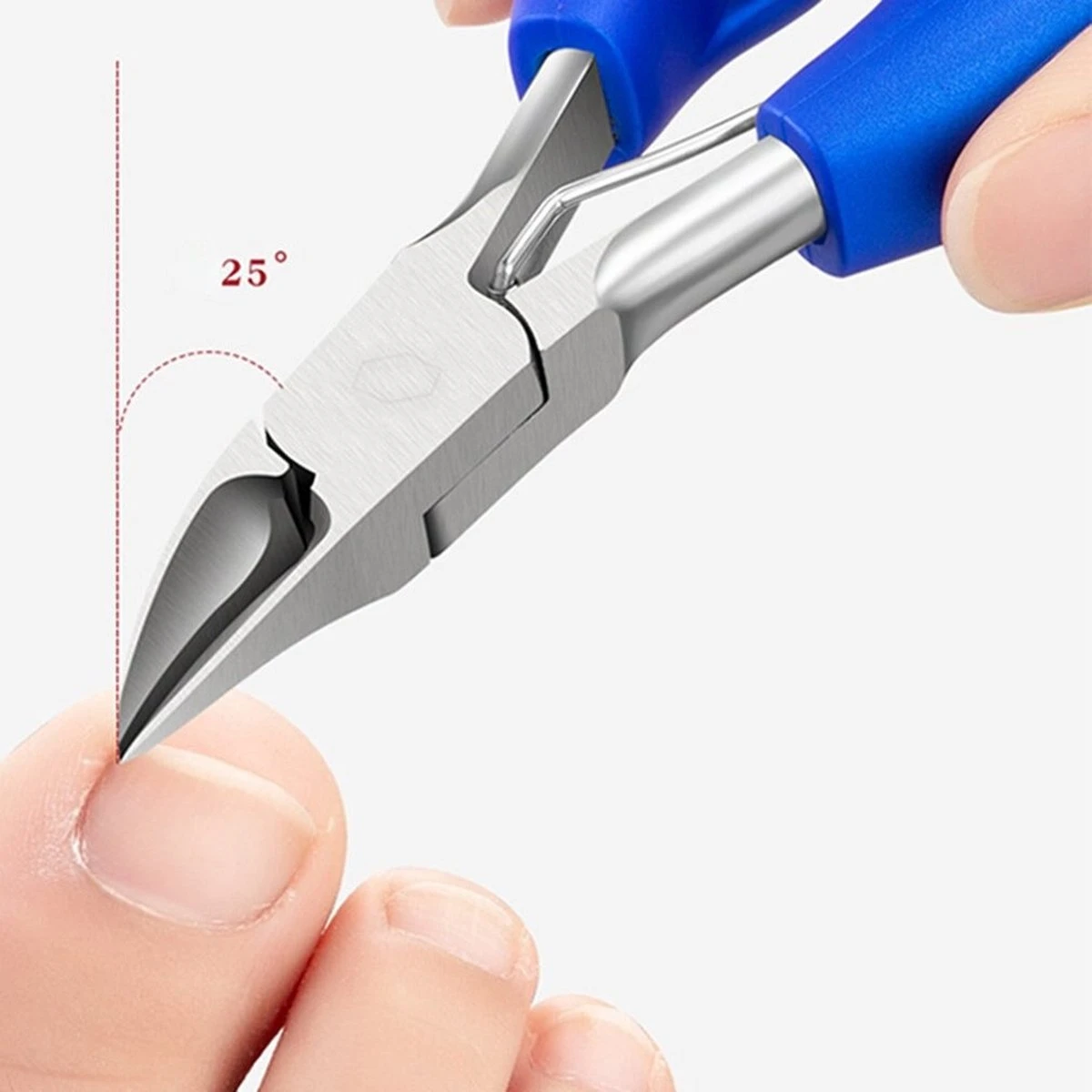 WVspecials® Professionele Blauwe Nagelschaar - Kalknagel Schaar - Ingegroeide Teennagel - Nageltang Groot -Nagelschaar Voor Harde Nagels - Teennagel - Nageltang - Nagelschaartje - Nagelschaar - Kalknagels - Schaar - Hand Verzorging - Nagelknipper - Afbeelding 3