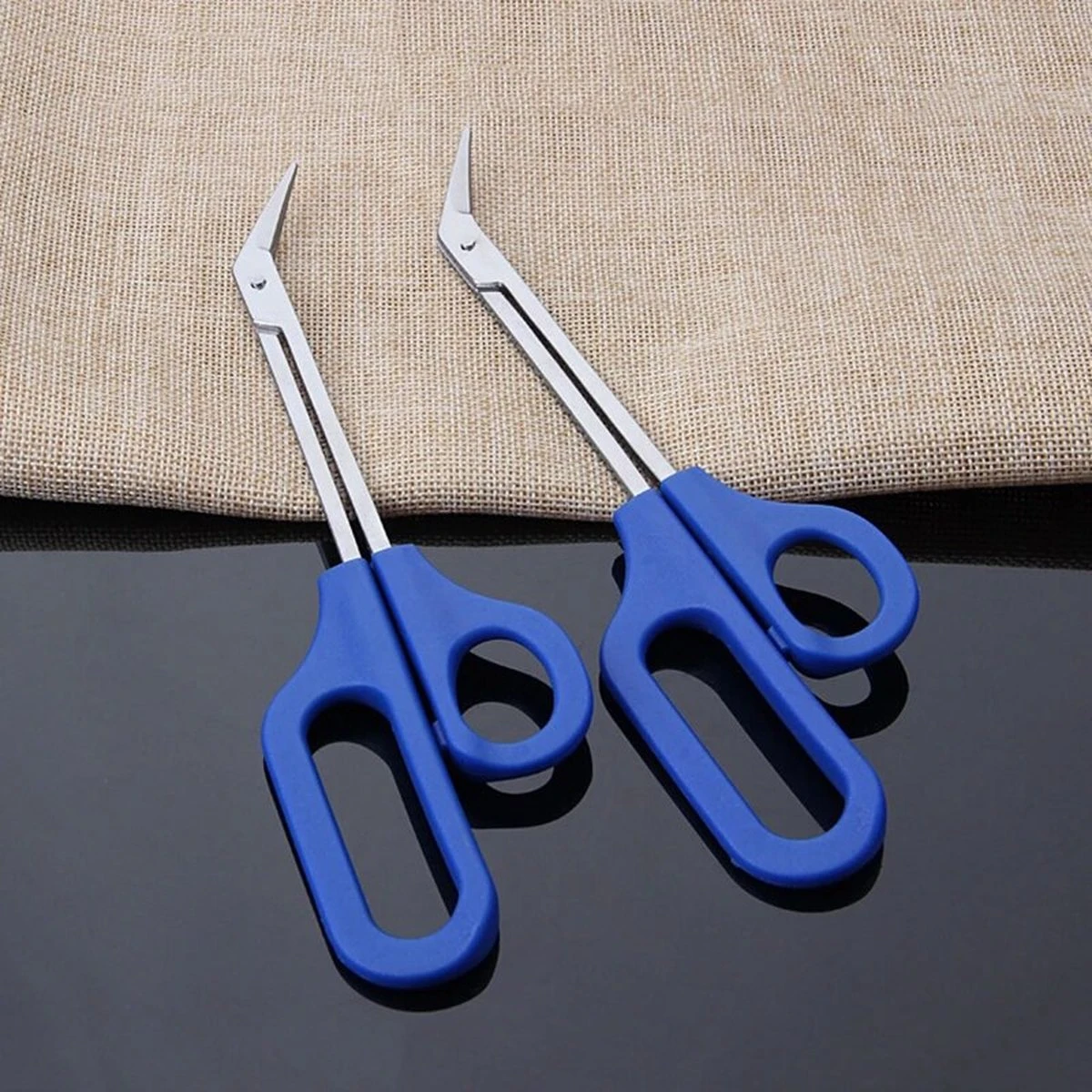 Viamart - Teennagel Schaar - Teennagelknipper - Perfect Voor Ouderen En Mensen Met Klachten - Trimmer - Nagelschaar - Pedicure - Extra Lang (21 CM) Met Comfortabele Handgreep - Afbeelding 3