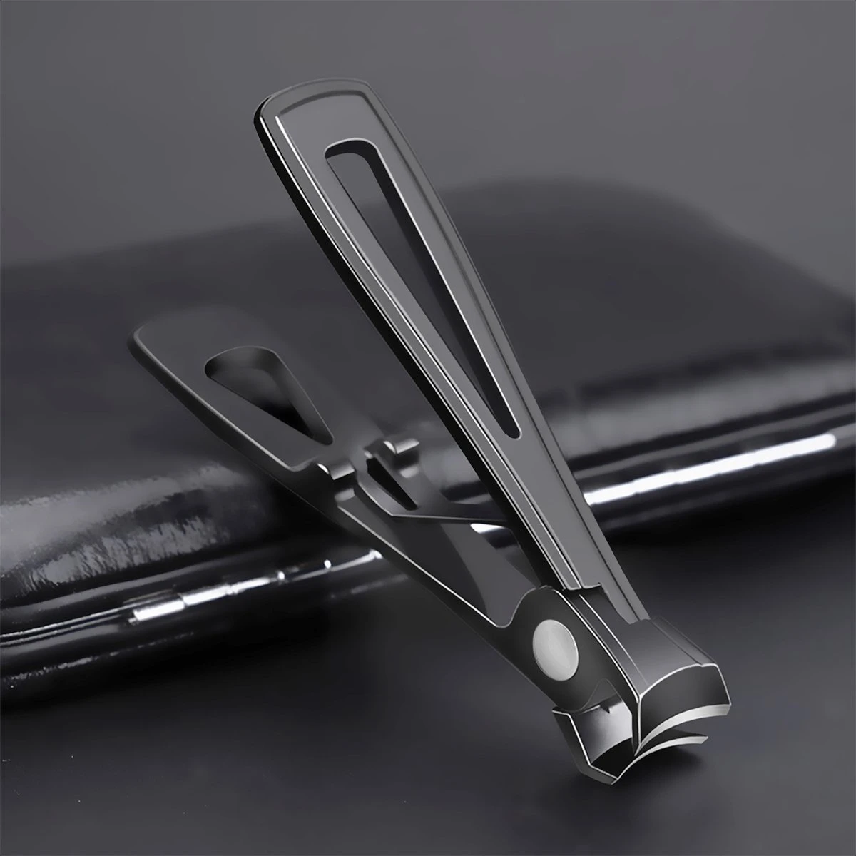 Nagelknipper Voor Kalknagels En Teennagels - Nageltang Met Extra Grote Opening - Zwart - Afbeelding 3