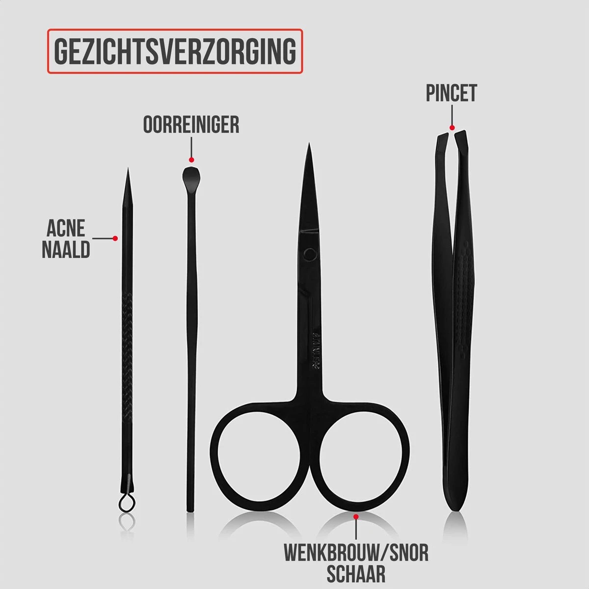 Strex Luxe Manicureset / Pedicureset Met Lederen Opbergetui - 20 Delig - Manicure Set - Pedicure Set - Manicure Sets - Pedicure Sets - Afbeelding 4