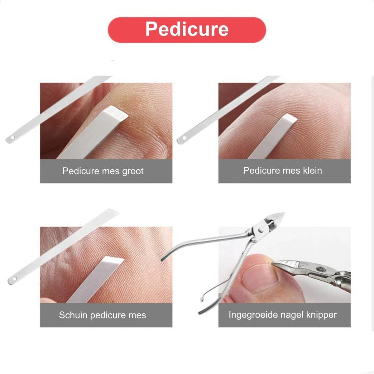 Luxe Manicure En Pedicure Set - Nagelverzorging - Nail Art - 18 Delig - Zwart - Afbeelding 8