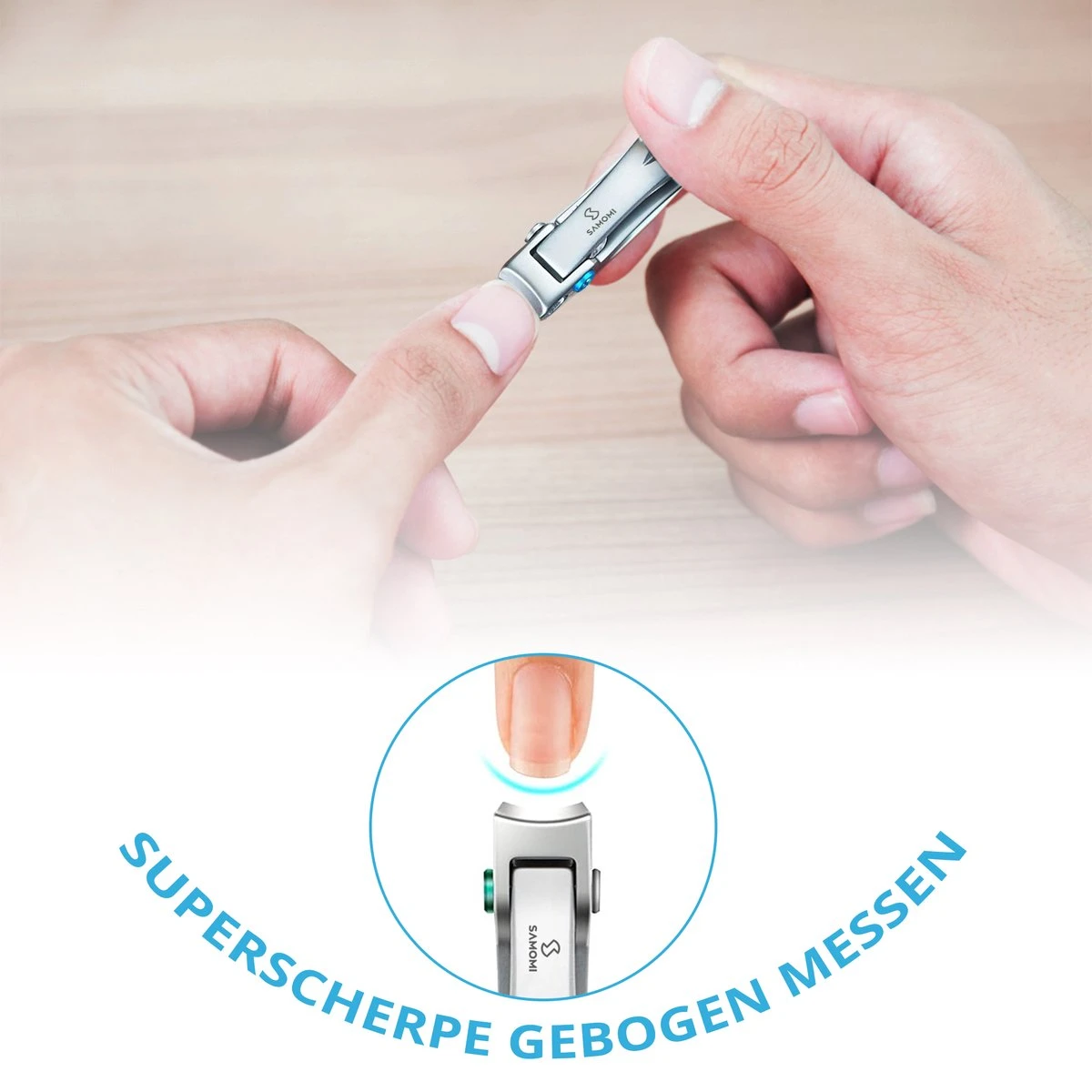 Allsa Nagelknipper Set - Nageltang - Nagelvijl - Stainless Steel - Zilver - Afbeelding 2