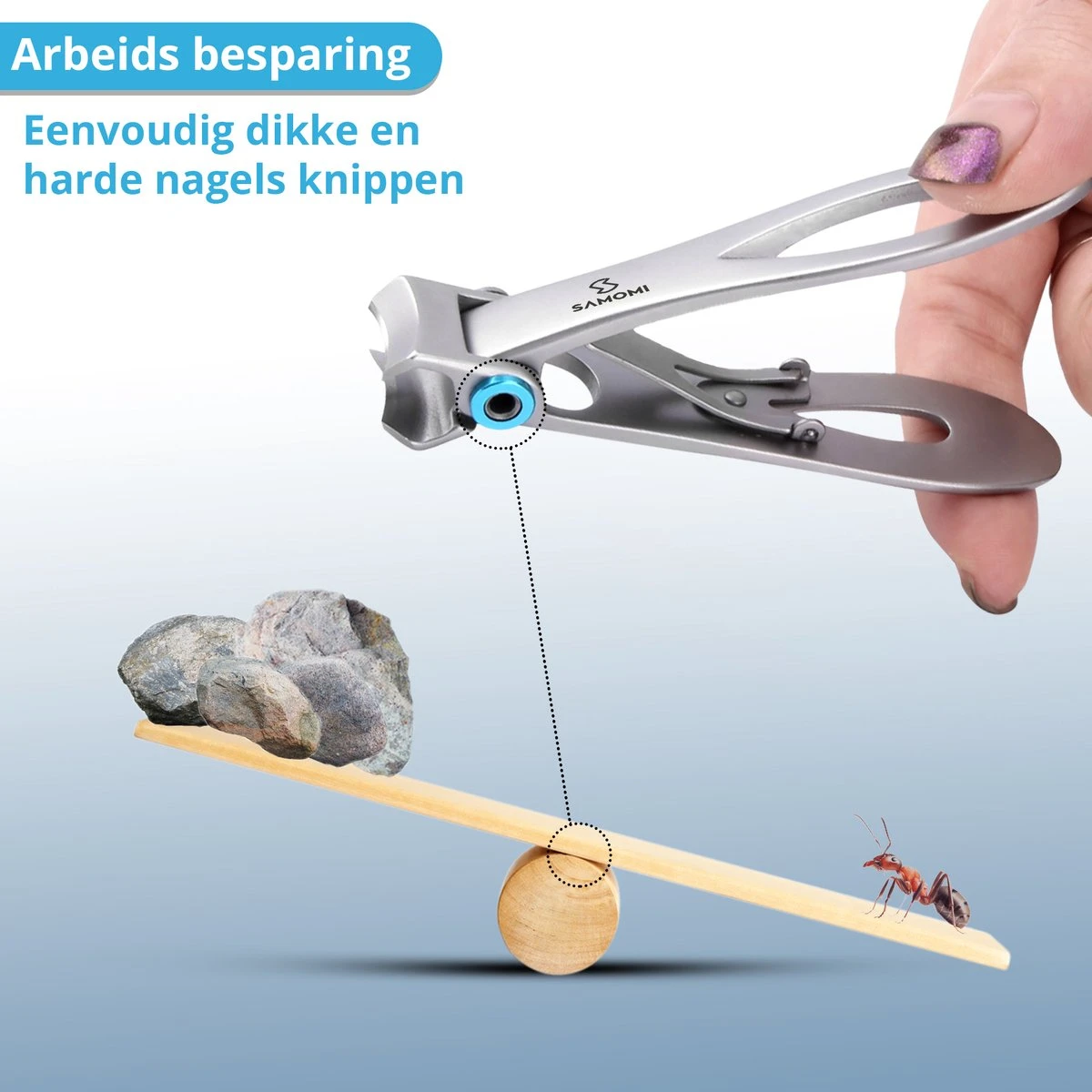 Allsa Nagelknipper Set - Nageltang - Nagelvijl - Stainless Steel - Zilver - Afbeelding 4