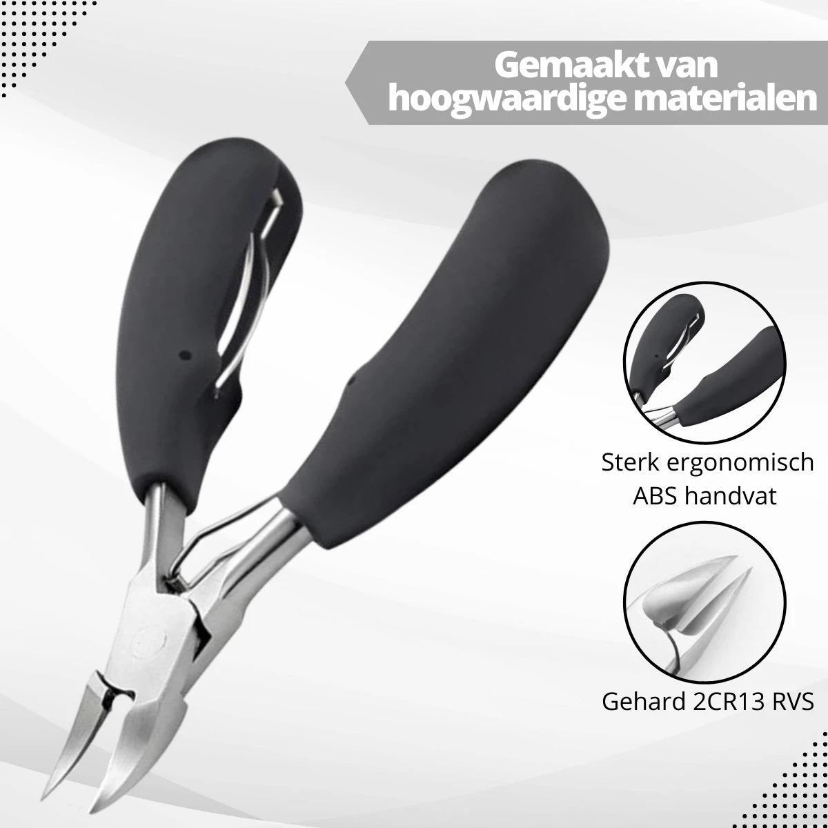 Merkloos Nageltang Voor Harde Teennagels - Nagelschaar - Pedicure - Afbeelding 3
