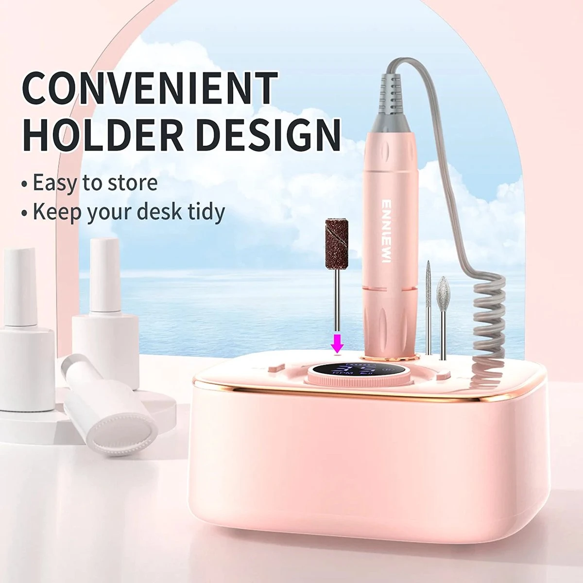 Nagelfrees – Nagelvijl – Elektrische Nagelvijl – Automatische Nagelvijl – Manicure En Pedicure – Nagelsalon - Electric Nail File - Afbeelding 9