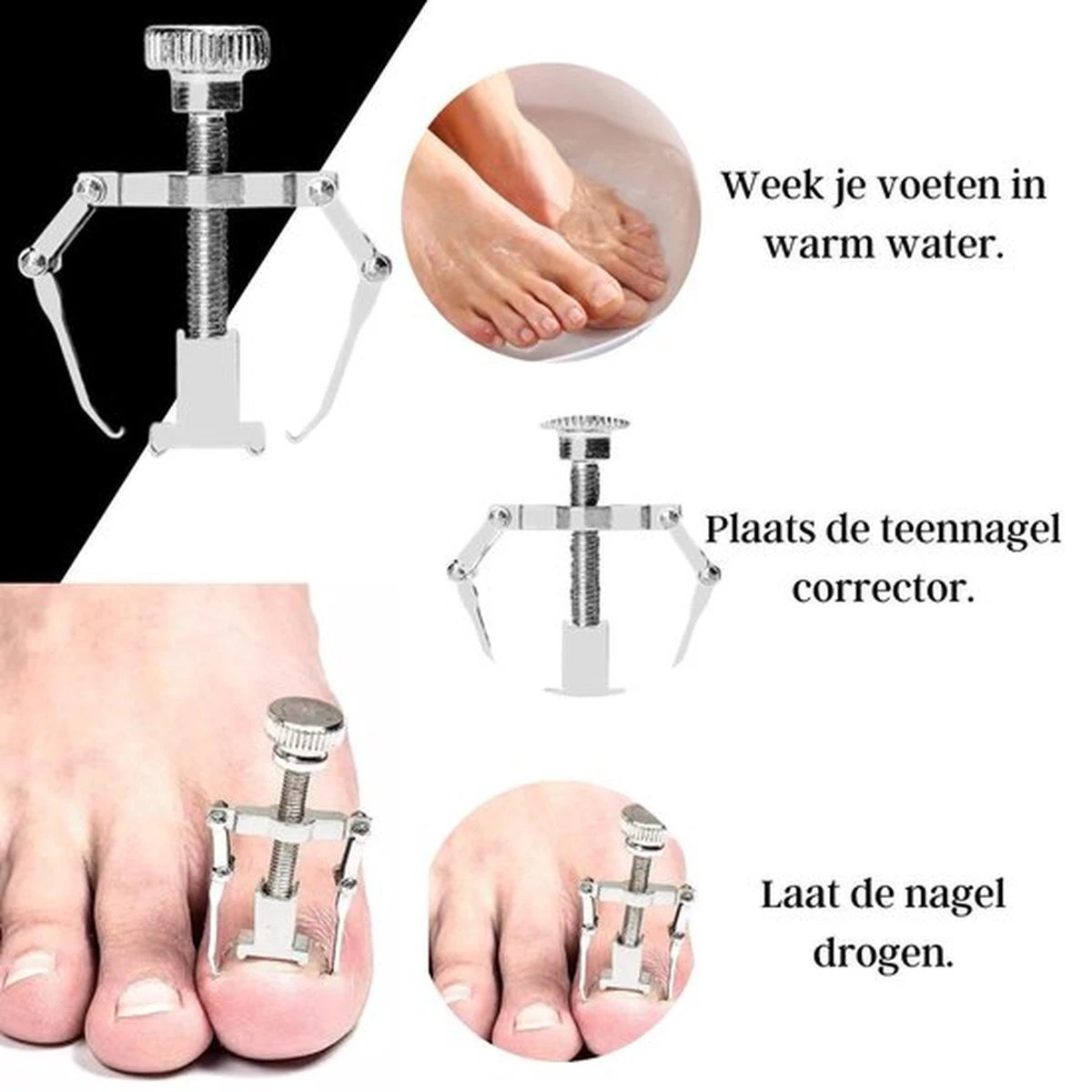 Merkloos STARMAN 7-delige Pedicure En Manicure Set - Nagelknipper - Pedicureset - Nagelvijl - Nageltang - Kalknagel - Teennagelknipper - Afbeelding 9