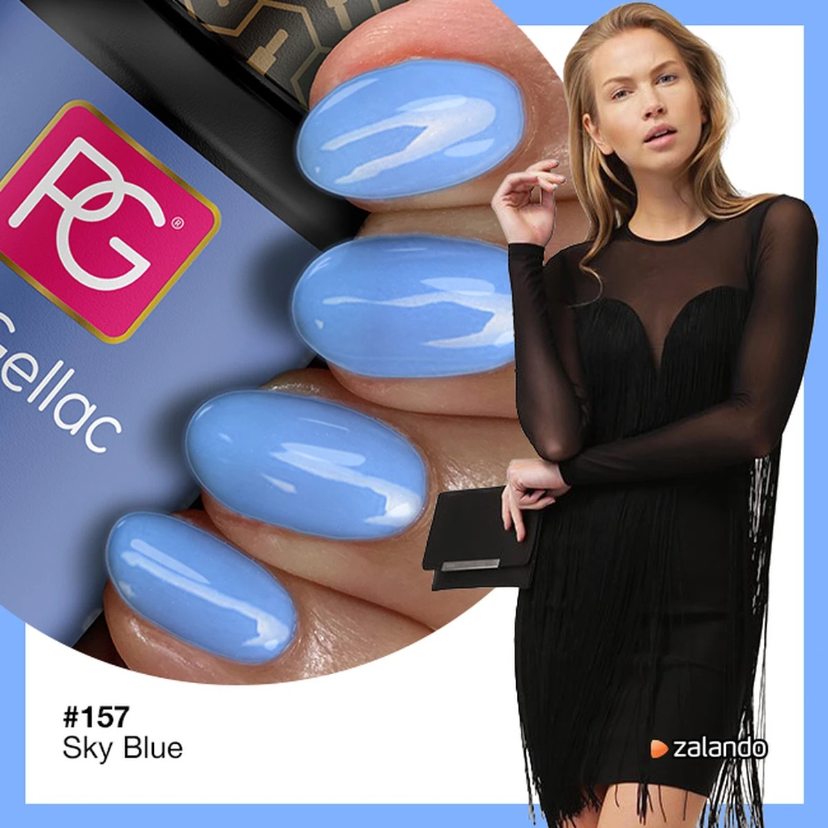 Pink Gellac - Sky Blue - Gellak - Vegan - Blauw - Glanzend - 15ml - Afbeelding 9