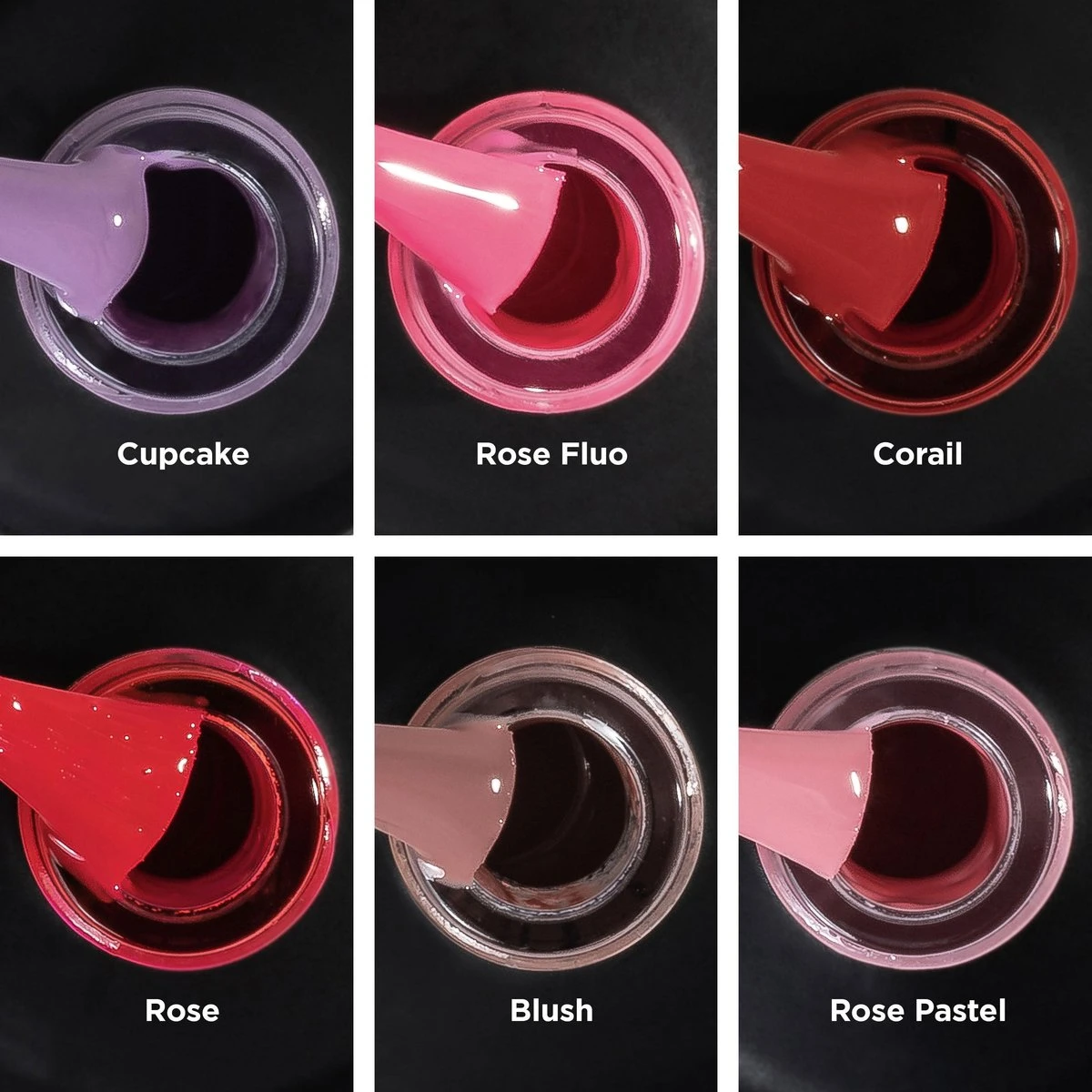 Méanail - Gellak - Cruelty Free- 6 X 8ml - Gel Nagellak - Roze - Afbeelding 2