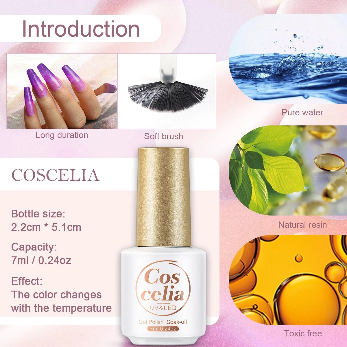 Polygel- Nagellak- 10 KLEUREN SET - 7 ML - Polygel Nagels - Polygel Kleuren - Afbeelding 4