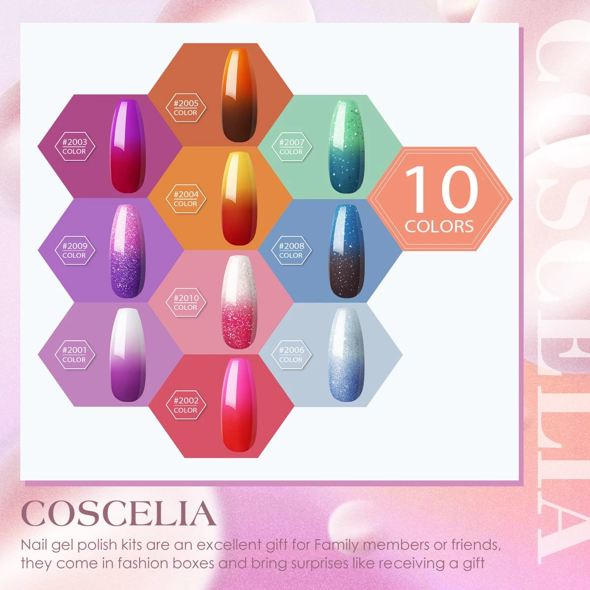 Polygel- Nagellak- 10 KLEUREN SET - 7 ML - Polygel Nagels - Polygel Kleuren - Afbeelding 5