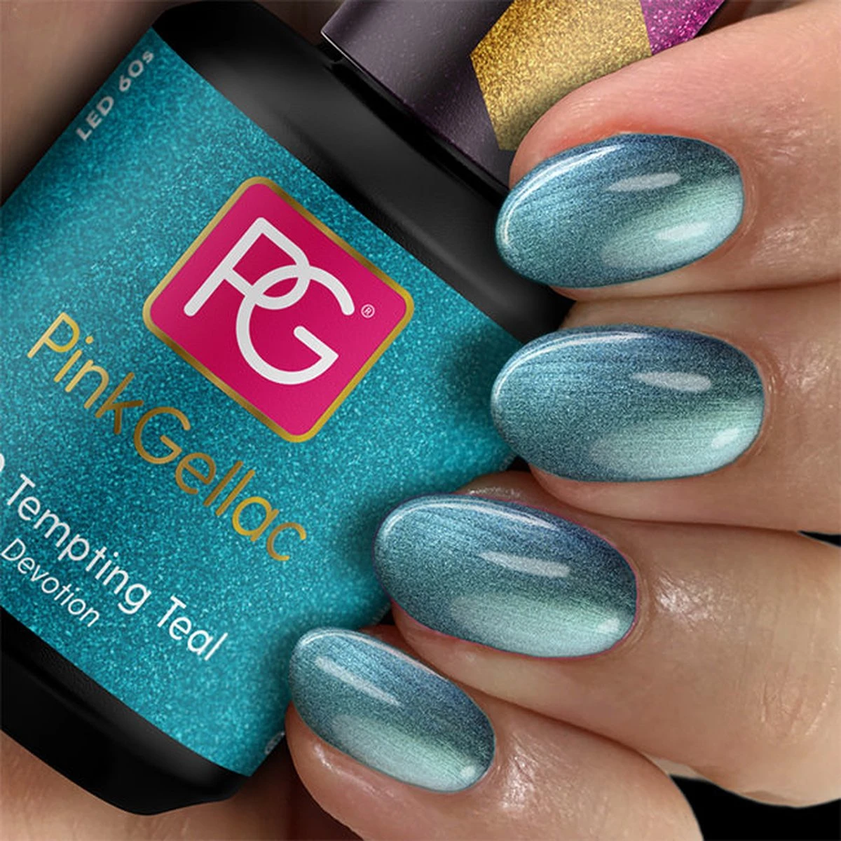 Pink Gellac - Tempting Teal - Gellak - Vegan - Blauw - Glanzend - 15ml - Afbeelding 7