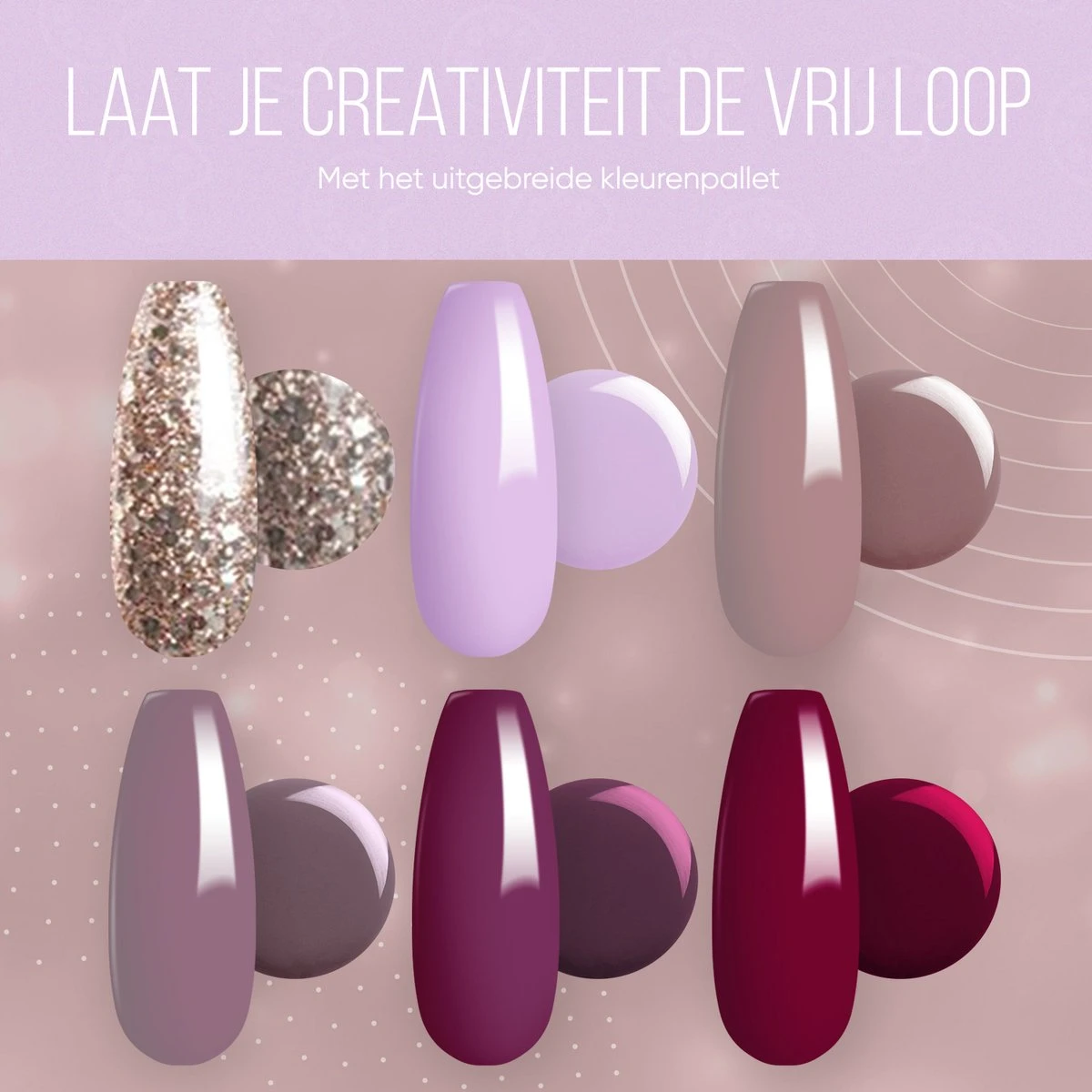 Lovae Cosmetics Gellak - 6-delige Set - Gel Nagellak - Autumn Falls - Gellac - 8ML - Afbeelding 8