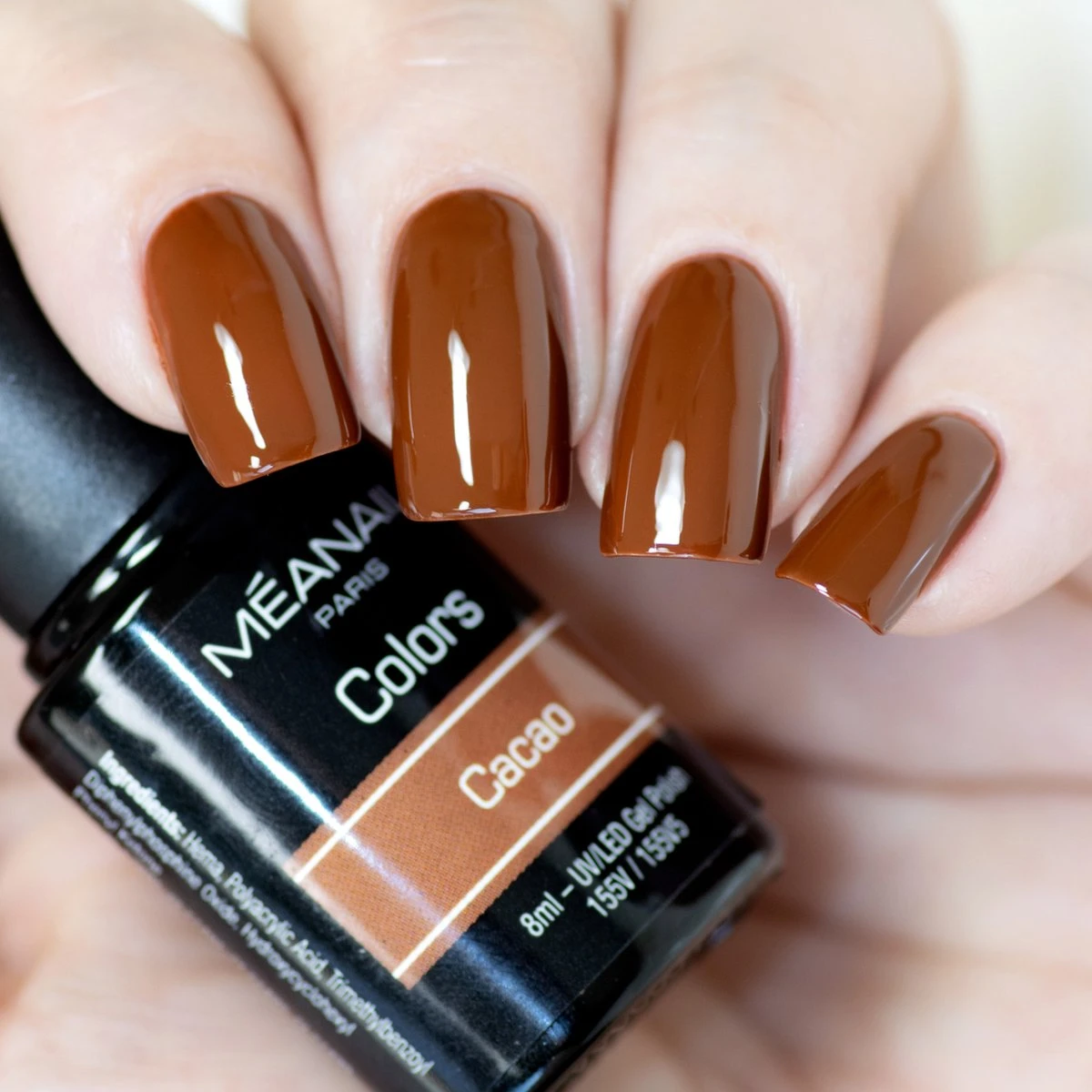 Méanail - Gellak - Cruelty Free- 6 X 8ml - Gel Nagellak - Caramel - Afbeelding 3