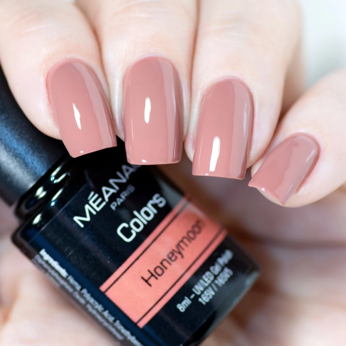 Méanail - Gellak - Cruelty Free- 6 X 8ml - Gel Nagellak - Caramel - Afbeelding 5