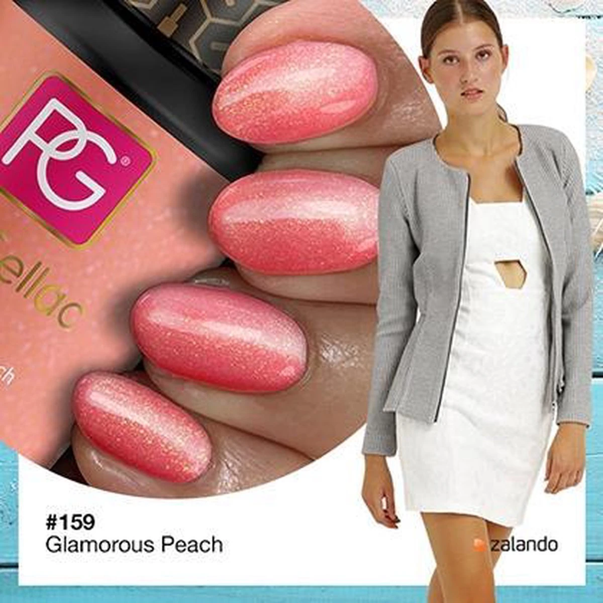 Pink Gellac - Glamorous Peach - Gellak - Vegan - Oranje - Glanzend - 15ml - Afbeelding 4