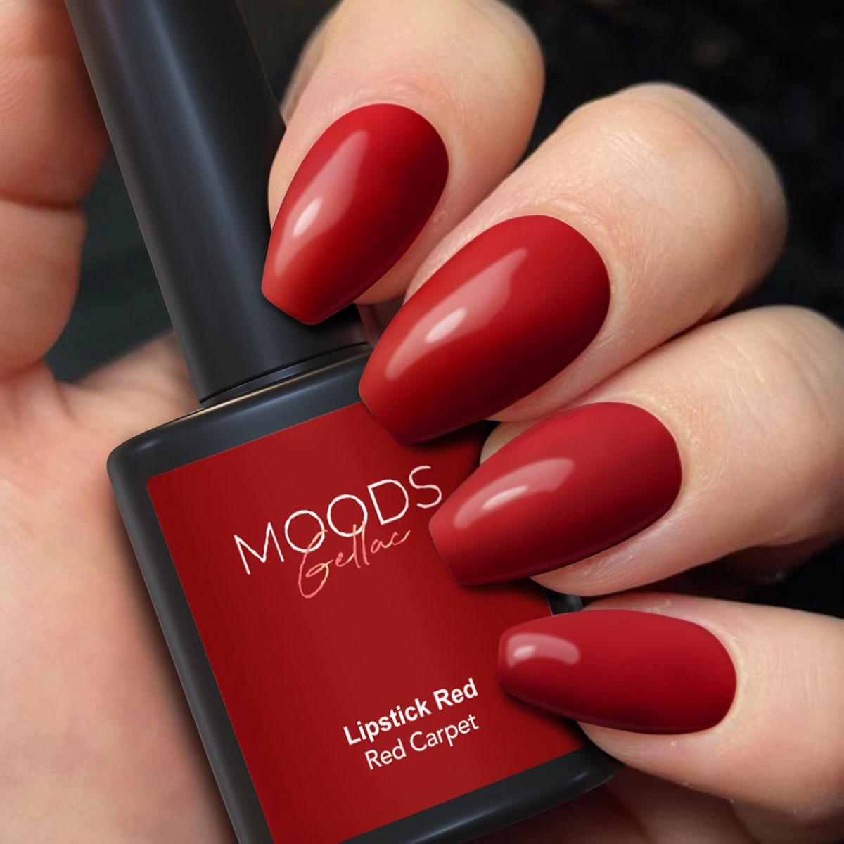 Moods Gellac - Lipstick Red - Gellak - Classic Rood - 15ML - Afbeelding 2