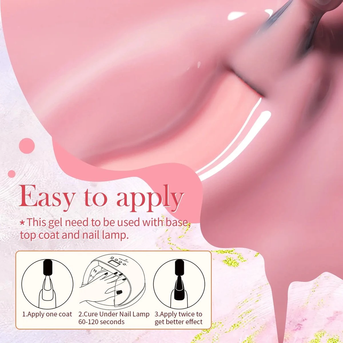 Born Pretty - 6 X 10 Ml - Gellak Set - Gellak Nagellak - Gellak Set Kleuren - Gellak Roze - Gellak Kleuren Set - Gellak Pink - Gellak Jelly Nude - Gellak - Gellak Nude Kleuren - Gellak Naturel - Gellak Nude Pink - Gellak Nude Set - Afbeelding 8