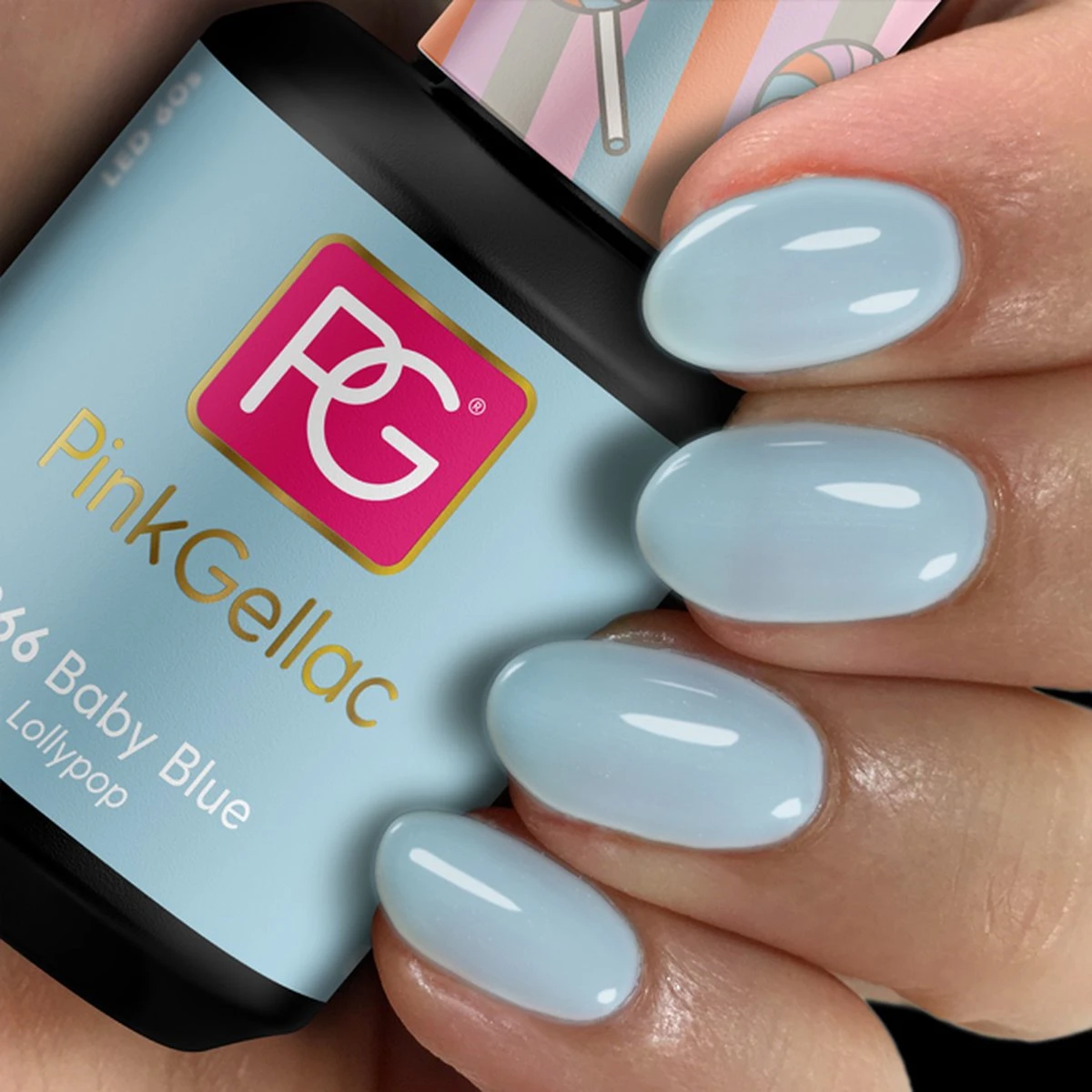Pink Gellac - Baby Blue - Gellak - Vegan - Blauw - Glanzend - 15ml 6 Pink Gellac - Baby Blue - Gellak - Vegan - Blauw - Glanzend - 15ml - Afbeelding 4