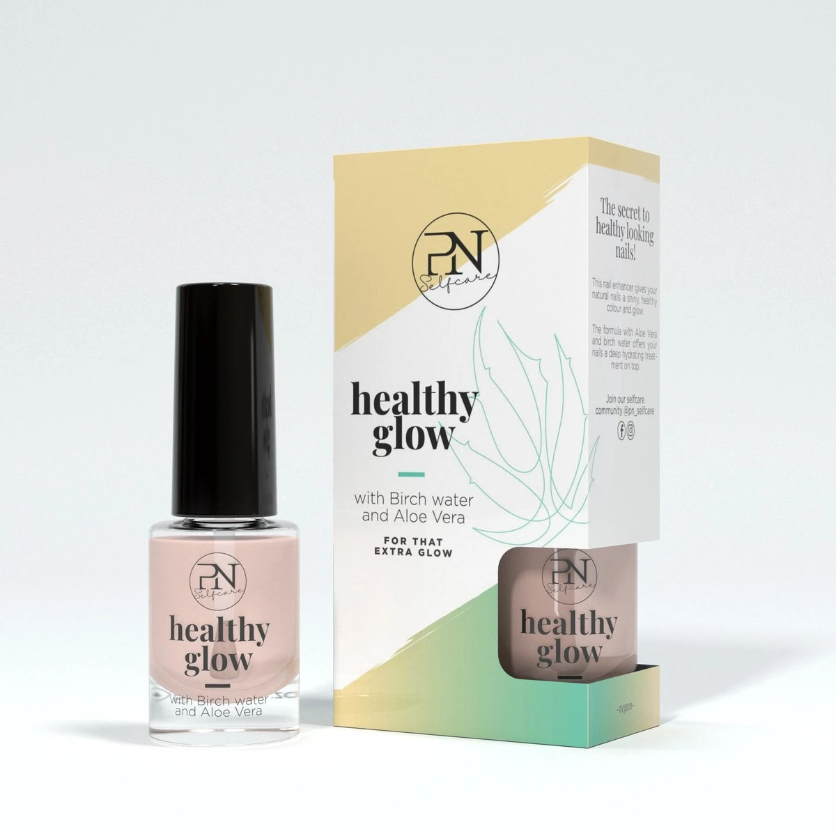 PN Selfcare - Nagel Hydratatie Healthy Glow 6ml - Naturel - Lichte Dekking - Hydraterend - Afbeelding 2