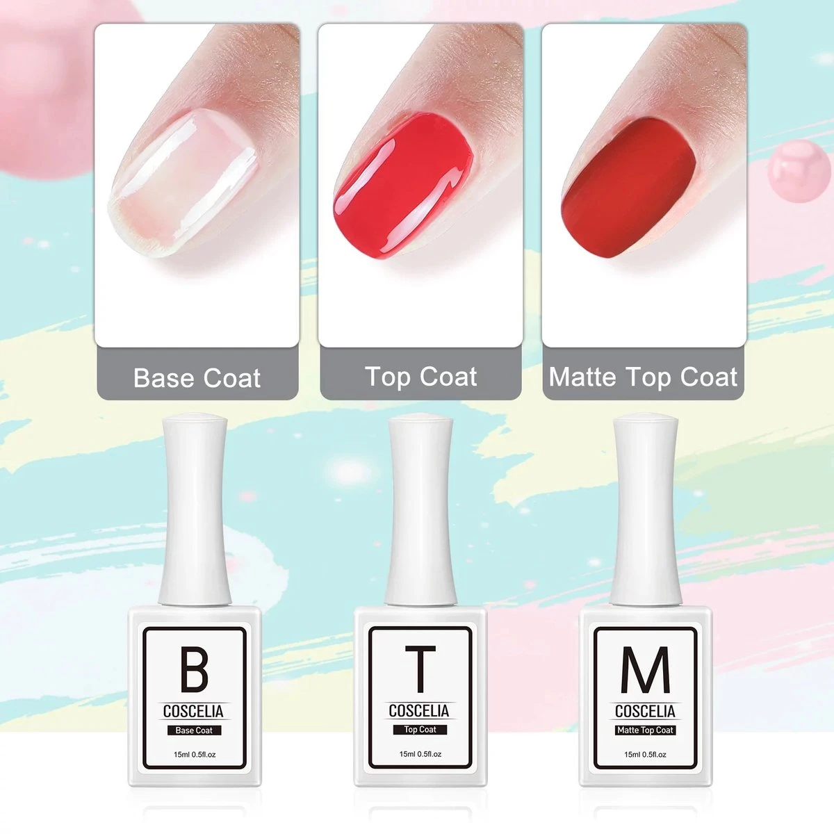 Gellak - Gellak Startersset 5 Kleuren - Gellak - Gellak Set - Premium UV Lamp 48W - Manicure - Nagellak - Nail Art - Zomerse Kleuren Gel Polish - Nagellakset - Gellakset - Afbeelding 5