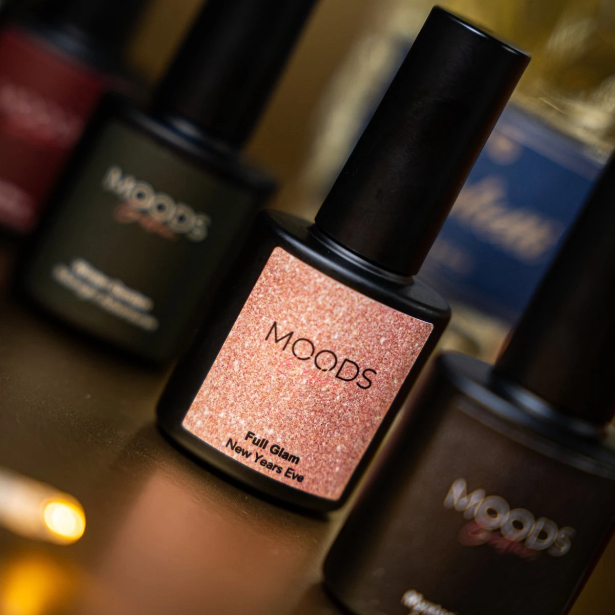 Moods Gellac - Full Glam - Gellak - Sparkling Nude - Glitter - 15ML - Afbeelding 2