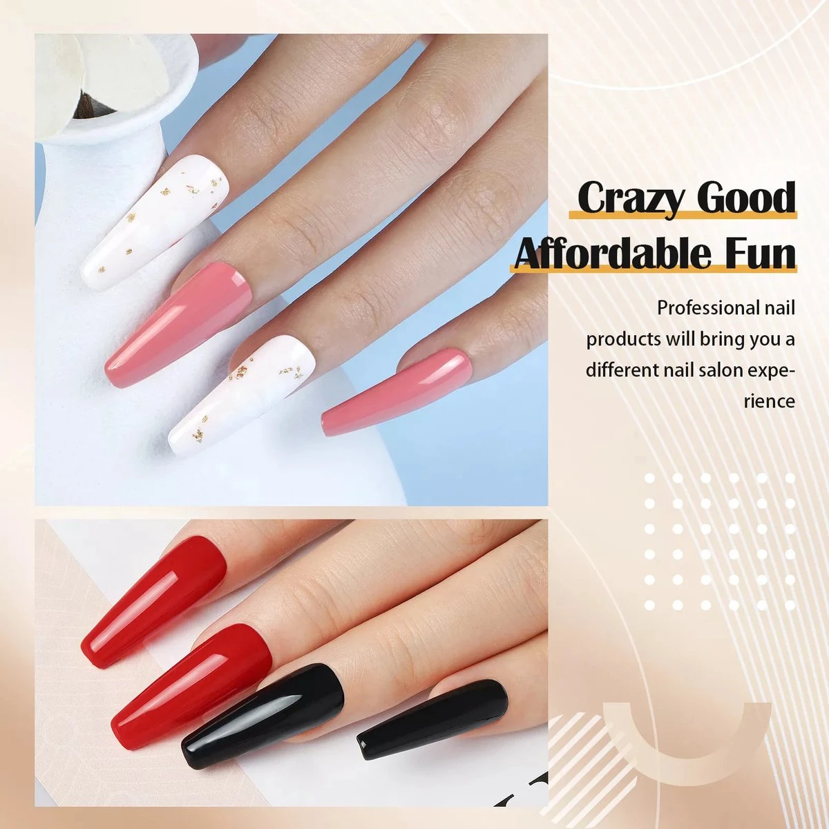 Royala Gellak D5pl Starterspakket + Inclusief UV Lamp + Met 13 Verschillende Gellak Kleuren - Ballerina Tips - Gellak Lamp – Nail Wipes - Cleanser - Nail Art - Gellac Set - Alle Benodigdheden In Eén - Uitgebreid 75-Delig Pakket - Afbeelding 9