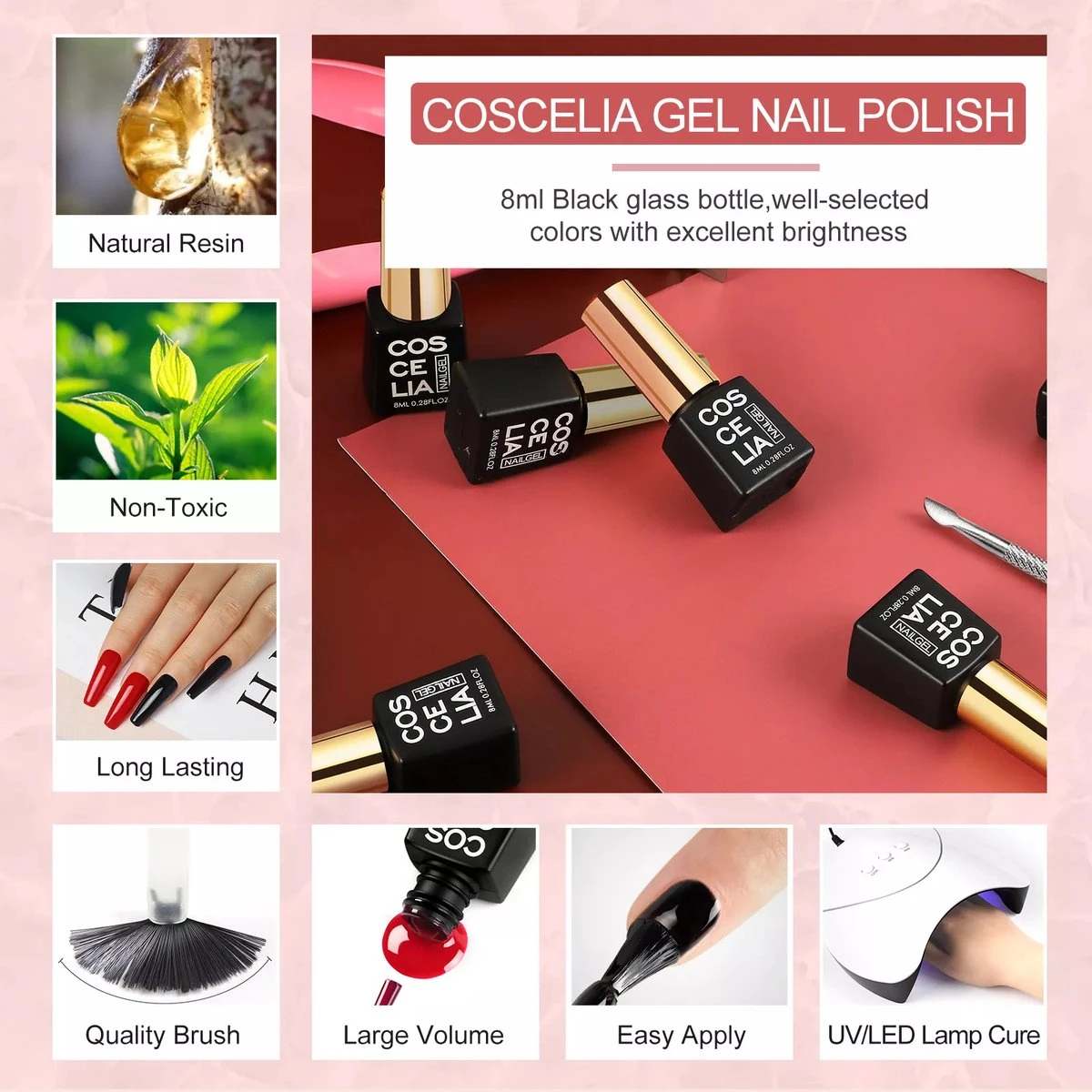 Royala Gellak D5pl Starterspakket + Inclusief UV Lamp + Met 13 Verschillende Gellak Kleuren - Ballerina Tips - Gellak Lamp – Nail Wipes - Cleanser - Nail Art - Gellac Set - Alle Benodigdheden In Eén - Uitgebreid 75-Delig Pakket - Afbeelding 10