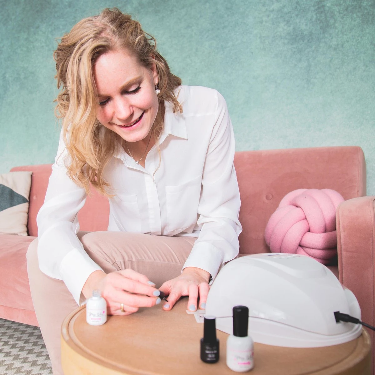 Miss Jules - 6-Delige Gellak Starterspakket - Nagellak - Kleur Grijs, Roze & Glitter - Glanzend & Dekkend Resultaat - Afbeelding 6