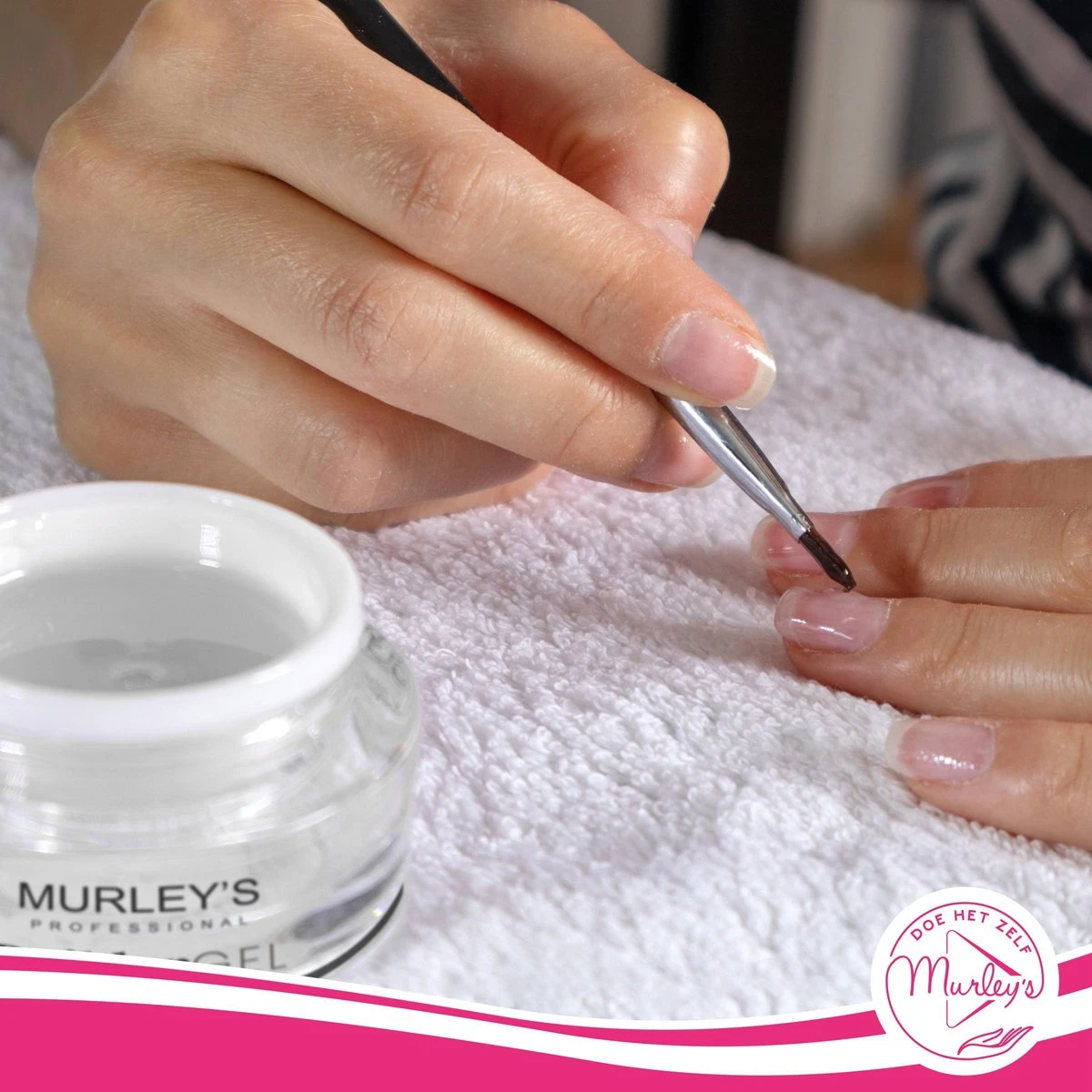 MURLEY'S Builder Gel UV-LED Builder Gel Voor Gelnagels Transparant 20 Ml Op Acrylbasis. Verlengen En Vormen Van De Nagels. - Afbeelding 4