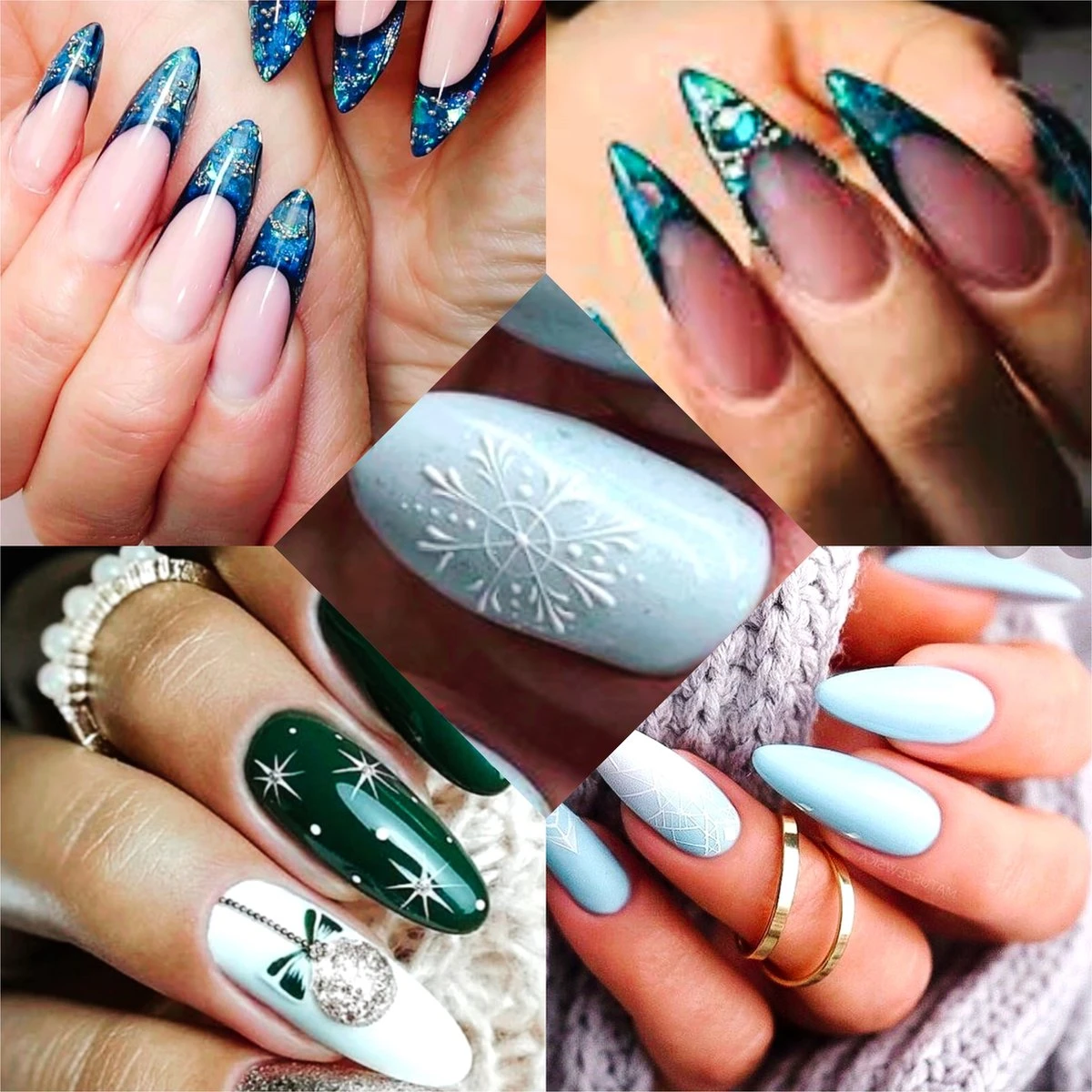 Elvi Polygel Starterskit -Complete Set Inc. USB UV/Led Mini Lamp-6x15g Polygel Kleuren Blauw - Nagelverlenging Polyacryl UV Nagellak-Quick Extension Temperature Color Changing Gel Blue Green - Afbeelding 7