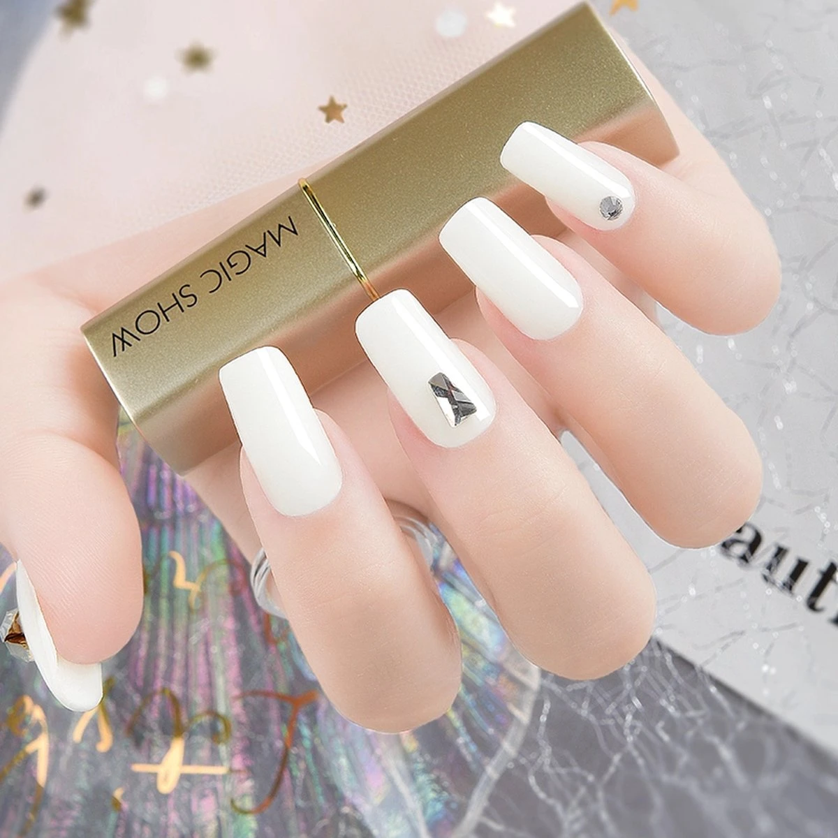 Elvi Polygel Starterskit -Complete Set Inc. USB UV/Led Mini Lamp-6x15g Polygel Kleuren Blauw - Nagelverlenging Polyacryl UV Nagellak-Quick Extension Temperature Color Changing Gel Blue Green - Afbeelding 8